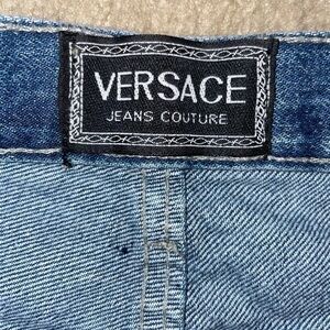 Vintage 90's Versace Couture Jeans Blue Jeans Made in Italy, Women's 28W, 34L﻿﻿﻿